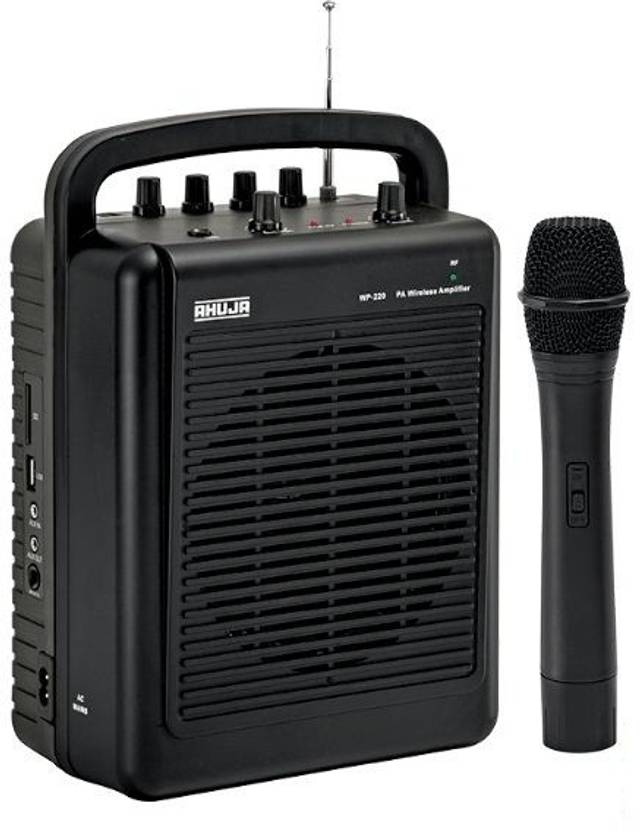 Ahuja WP220M with Bluetooth, Recording, USB, Echo & Karaoke Microphone