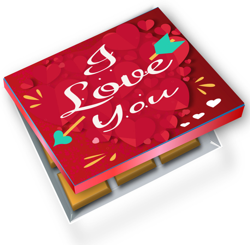 redbakers.in I Love You Passion 12Chocolate Gift Box Truffles(12 Units)