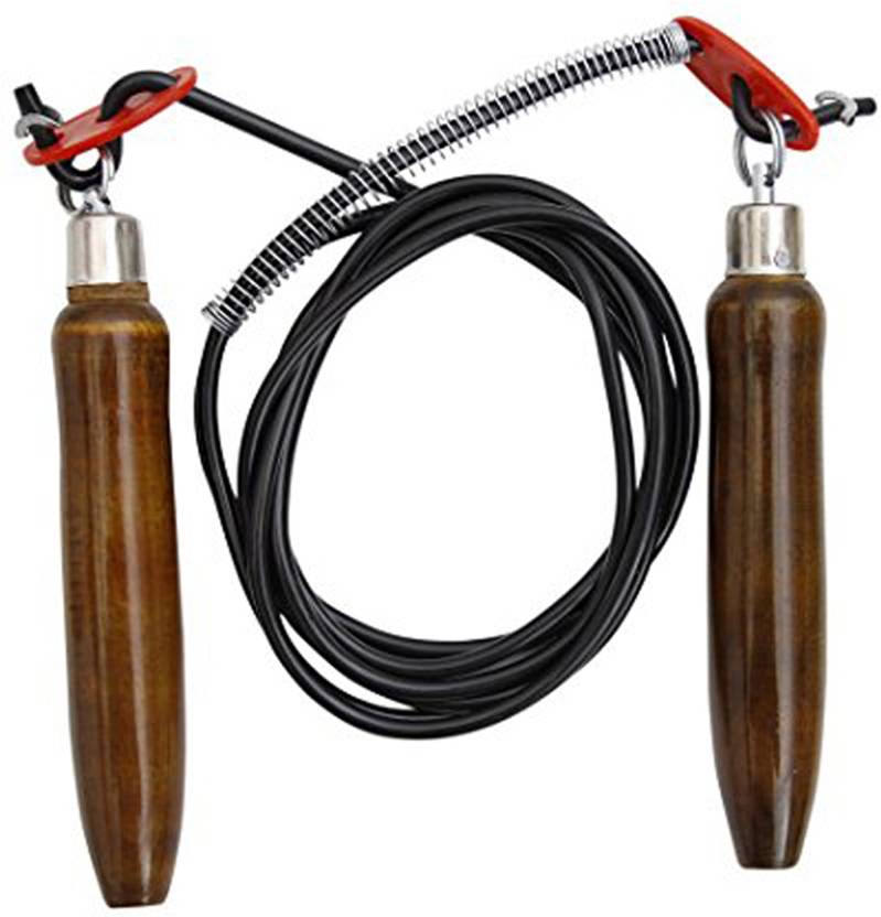 Vaquita Adjustable Wodden Handel Skipping Rope For Men and Women