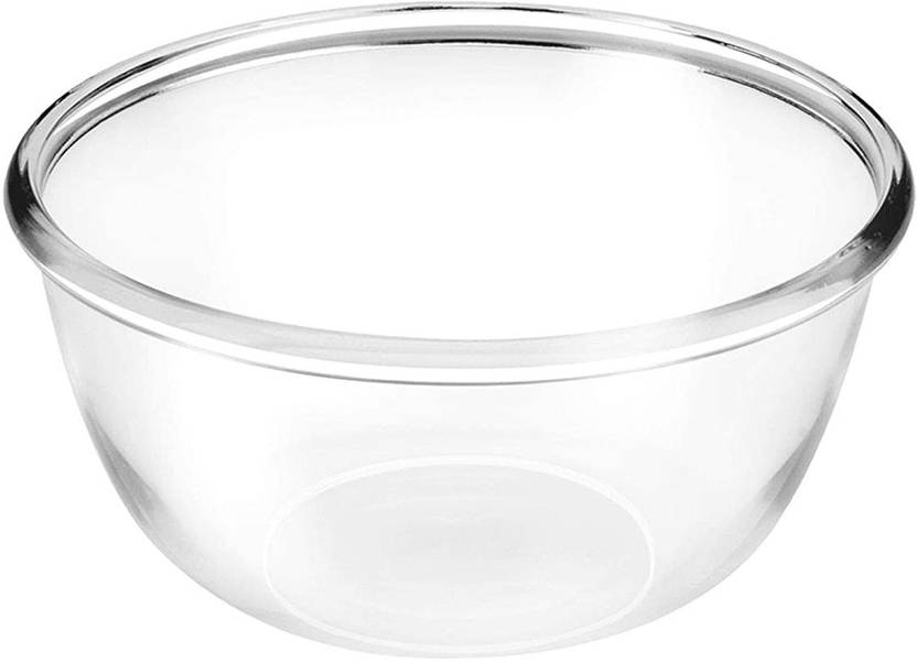 TREO Borosilicate Mixing Bowl, 1500 ml Glass Serving Bowl Price in