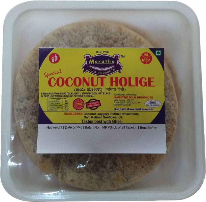 Marathe Milk Products Coconut Holige ( Puran Poli) obbattu Kai Holige