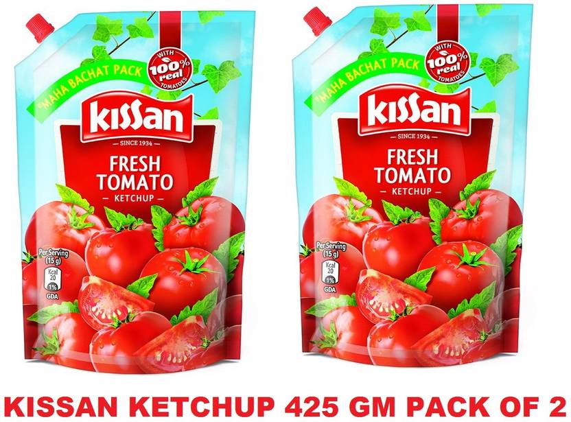 Kissan KETCHUP 425 GM PACK OF 2 Ketchup Price in India Buy Kissan