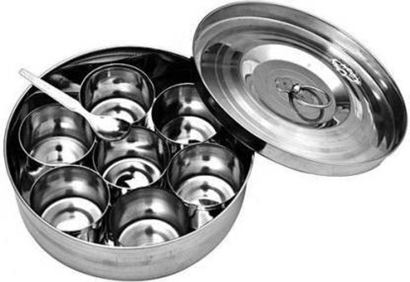 MandU Stainless Steel Spice / Condiments Container Box / Masala Box