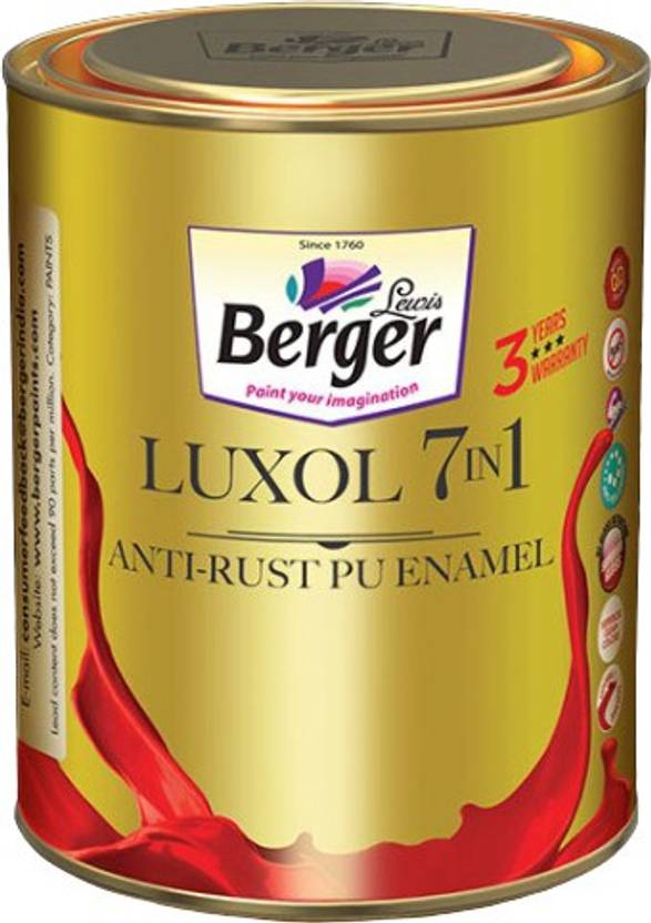 Berger Berger Luxol 7 in 1 AntiRust PU Enamel P O red Enamel Wall