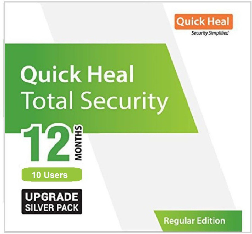 QUICK HEAL Total Security 10 User 1 Year (Renewal)(Voucher)