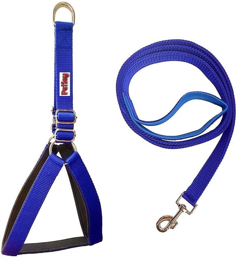 PETLEY Export Quality Padded Dog Body Belt Harness and Strap Dog Leash