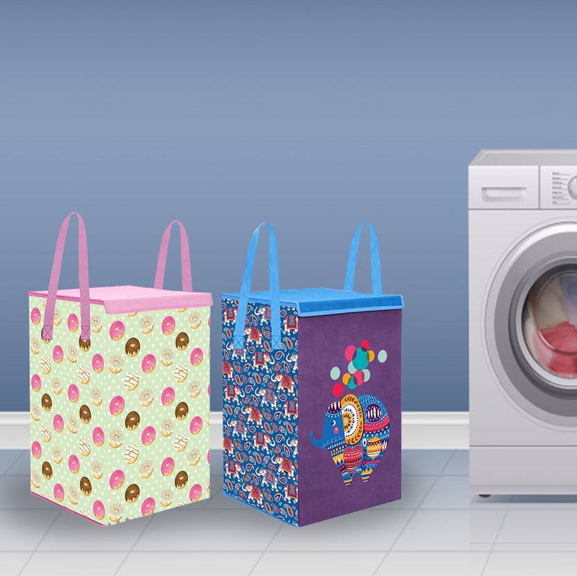 Flipkart SmartBuy 35 L Multicolor Laundry Basket Buy Flipkart