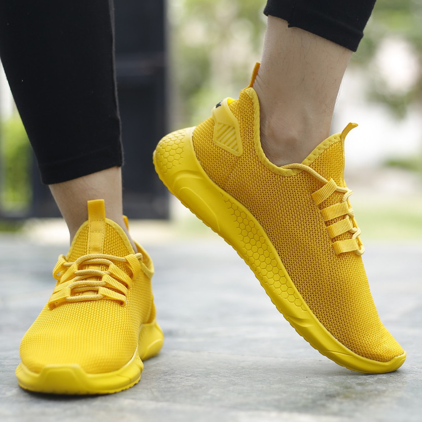 Yellow shoes sports Sale