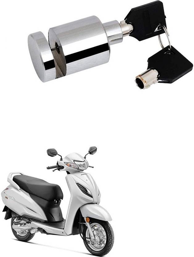 Qiisx Heavy Duty Disc Brake Lock Anti Theft Stainless Steel 7mm Pin Wheel Locking Security Lock