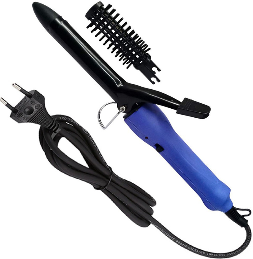 SS 35W Professional Ceramic Anti-Static Anti-scald Travel Hair Curler Curl Curling Make Curling Iron Rod Brush Curling Wand Roller Waver Maker Styling Tool for Women Lady Electric Hair Curler(Barrel Diameter: 2 cm)