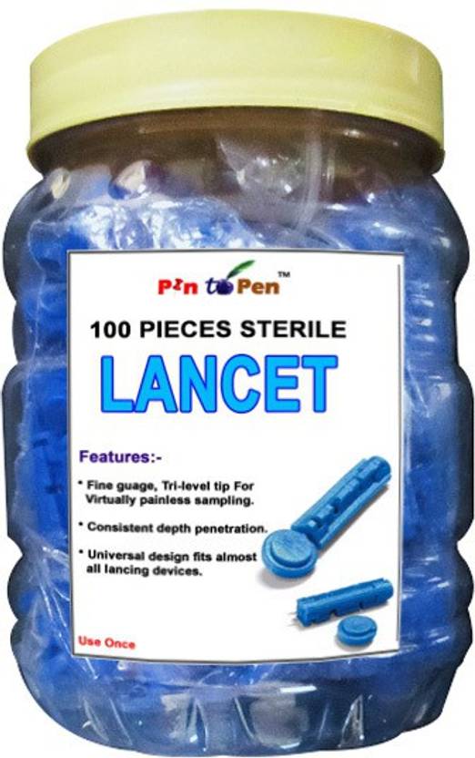 Pin to Pen Blood Lancets 100 Needles Lancets Price in India