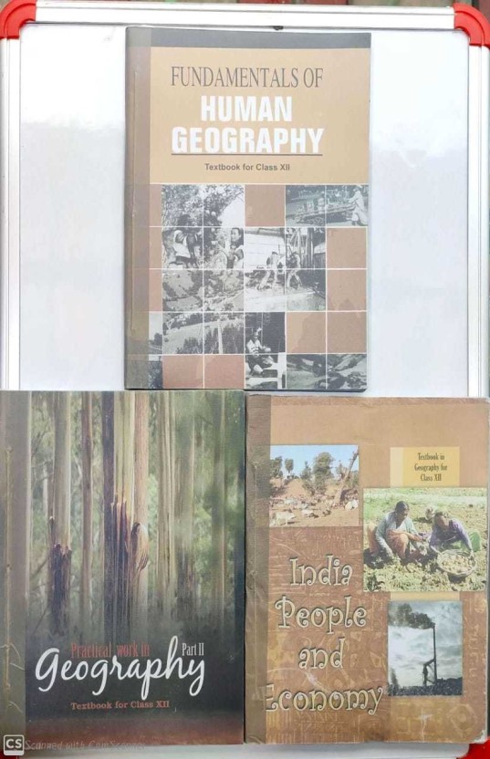 Class 12th Geography Full Set Of 3 Books (English Medium - Binded Books ...