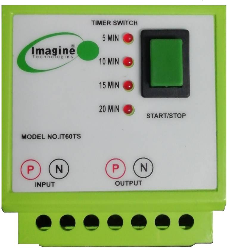 Imagine Technologies IT60TS 5, 10, 15, 20 Mins Automatic Cut OFF Timer Switch For Geyser,Motor