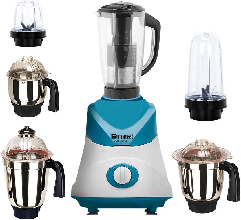 Sunmeet Mixer Juicer Grinder with 6 Jar (2 Bullet Jar, 1 Juicer Jar