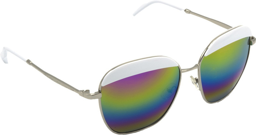 Chanda Khuba Aviator Sunglasses(For Men & Women, Multicolor)