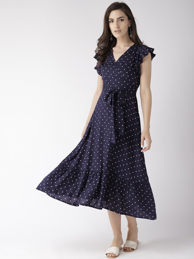 20Dresses Women Wrap White, Blue Dress 