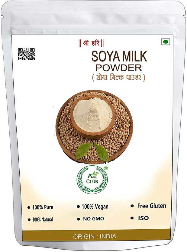AGRI CLUB Essential SOYA Milk Powder (400 Gm) Plant-Based Protein(400 g, Soya)