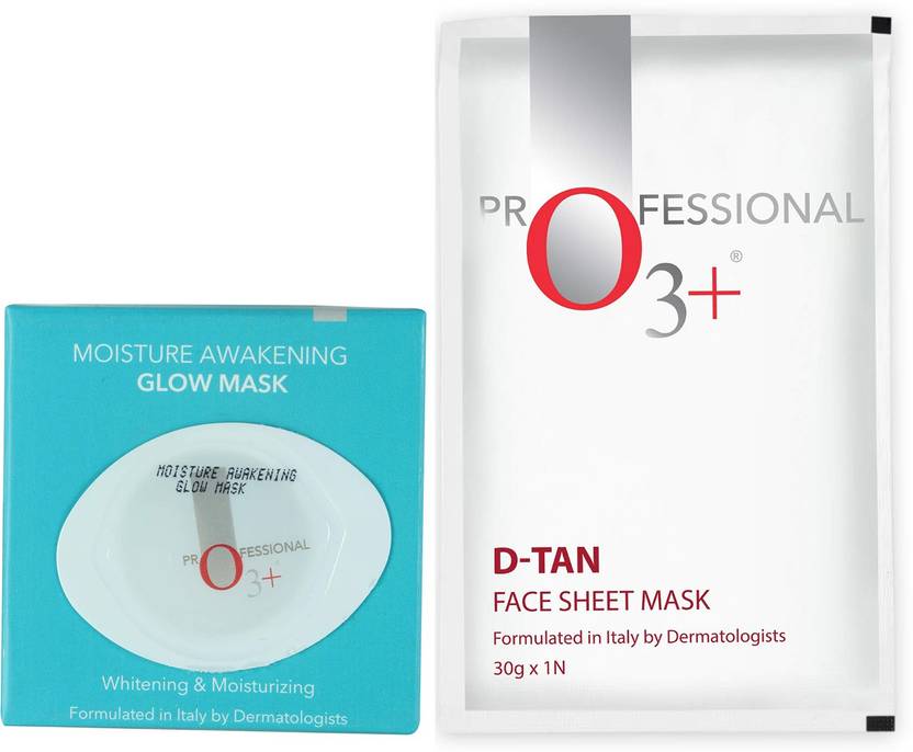 O3+ Dtan Face Sheet Mask and Glow Mask Combo Price in India Buy O3