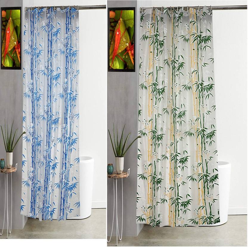ROHIT INTERNATIONAL 214 cm (7 ft) PVC Shower Curtain (Pack Of 2) Buy