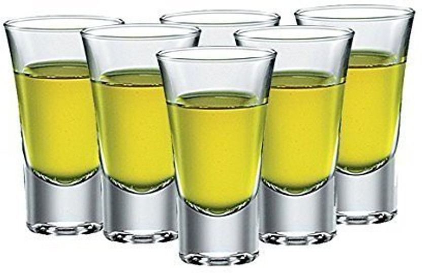 MD MD Retail (Pack of 6) (Pack of 6) Superb Curved Shot Glass Cocktail Shooter Cup Shot Glass Set, 30ml, Set of 6, Clear (7.1 cm X 4.5 cm)(for Drink Vodka, Wine, Whisky, Liquor) Glass Set (30 ml, Ceramic) Heavy Base Round Shot Glass Set of 6 (Vodka Tequila Shot Glasses, 30ML) Glass Set Shot Glass(30 ml - Flipkart Deal