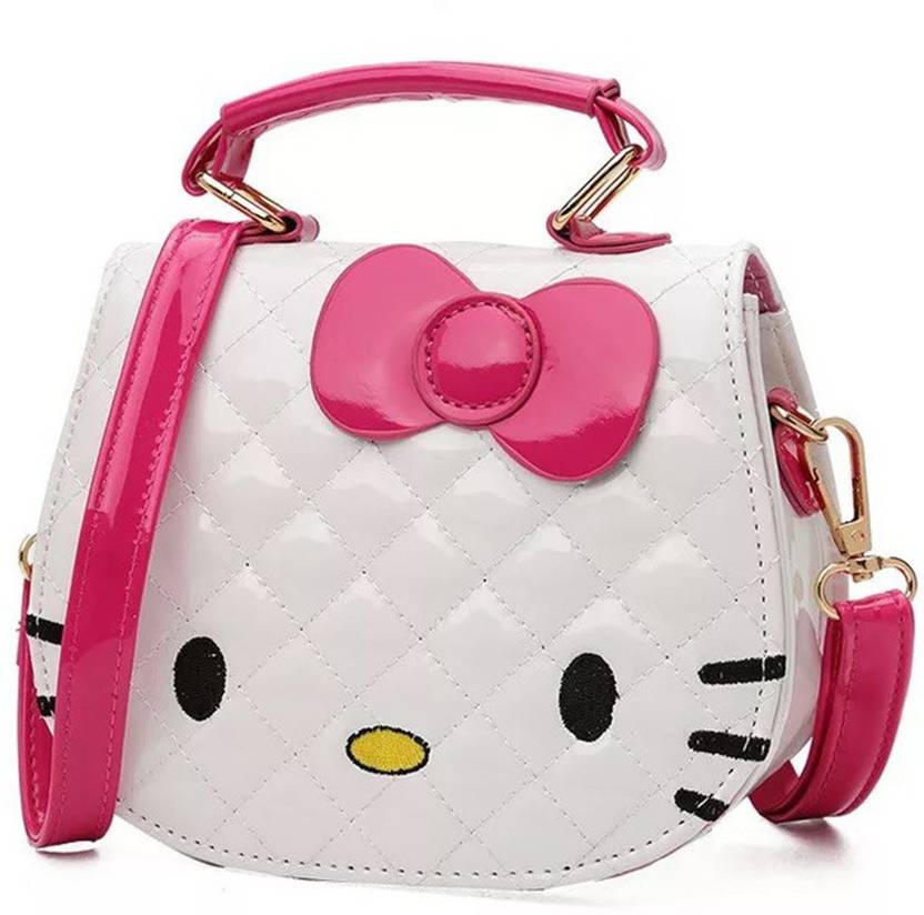 sanjis White Sling Bag Cute Mini Sling Bag/Children Handbag Waterproof waist cross Shoulder Bag