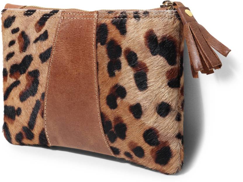 Jungler Hair On Leopard Print Genuine Leather Multi Utility Pouch Pouch  multicolor11 - Price in India 