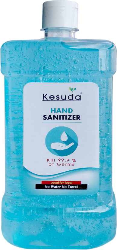 KESUDA hand senitizer 1L gel with flip flop cap Hand Sanitizer Bottle(1 L)