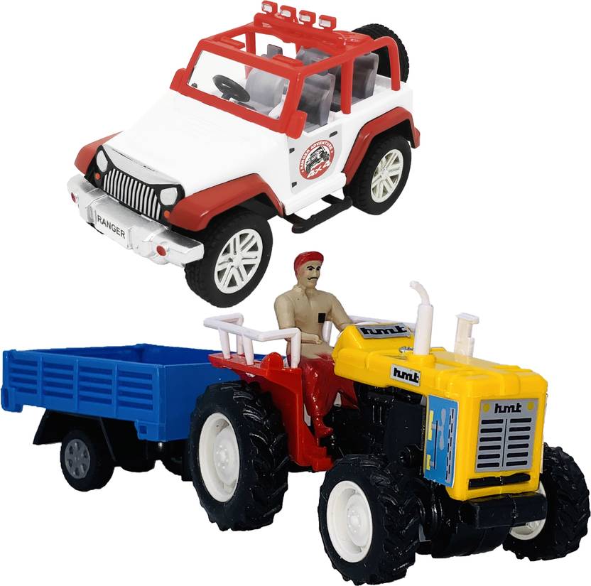 Miniature Mart Pack Of 2 Small Size Made From Plastic Indian Replica Vehicle Miniature models