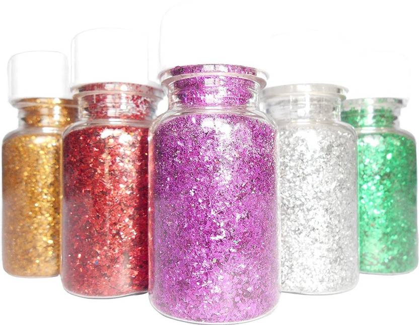 Mallexo Pack of 12 Sparkle Dry Glitter for Craft Work Glitter Powder