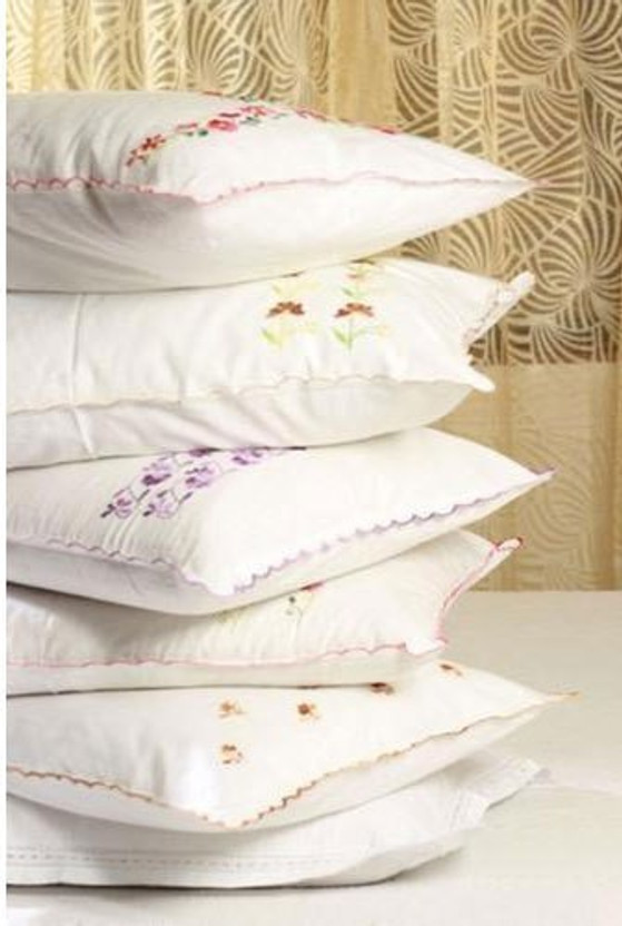 Trendy Home Decor Cotton Pillows Cover(45 cm*70 cm, Pack of 4, White)