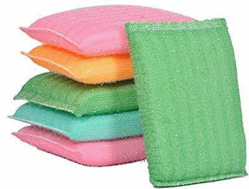 Aravh Trademart Scratch Proof Kitchen Utensil Scrubber Pad, Standard - Pack of 6 Scrub Pad(Regular, Pack of 6)