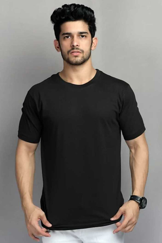 Plain black t shirt flipkart clearance