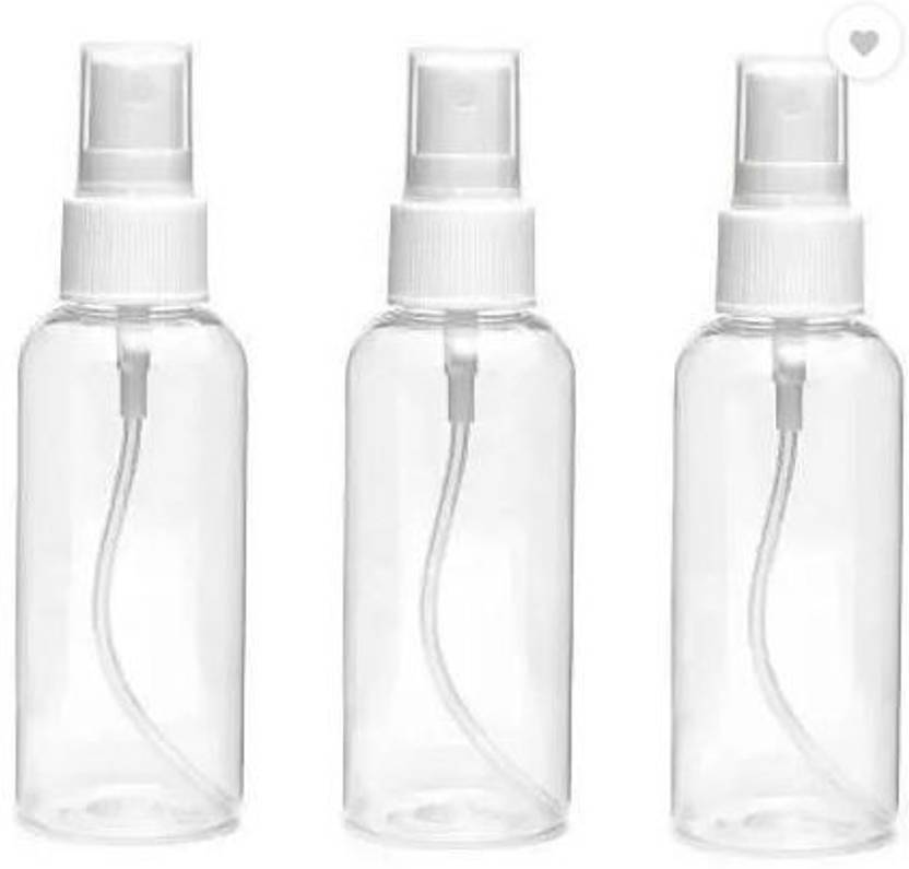 EverGlam Transparent Spray Bottle 100ML(Pack of 3,Plastic Bottel) 100 ml Spray Bottle Buy