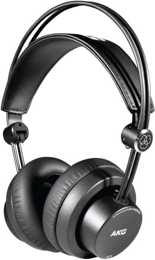 AKG K175 Closed-back, Foldable Wired without Mic(Black, On the Ear)