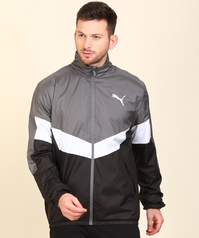 puma full sleeve colorblock men jacket