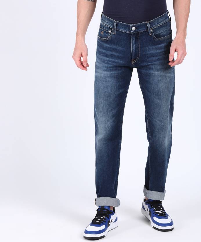 Calvin Klein Jeans Regular Men Blue Jeans - Buy Calvin Klein Jeans Regular  Men Blue Jeans Online at Best Prices in India 