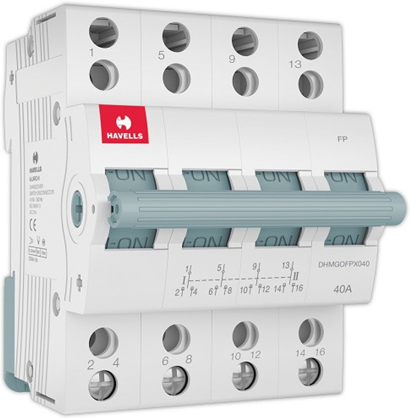 HAVELLS HAVELLS DHMGOFPX040 MCB Changeover FP DHMGOFPX040-Pk1 MCB(4) - Flipkart Deal