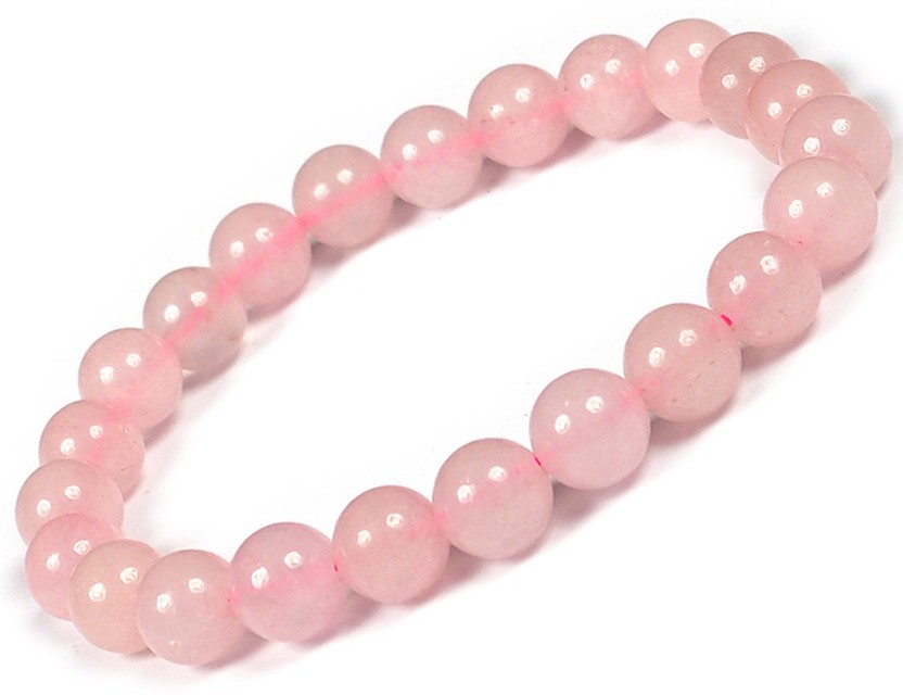Rose Quartz Elastic Bracelet - 6mm & 8mm Beads | New Moon Beginnings