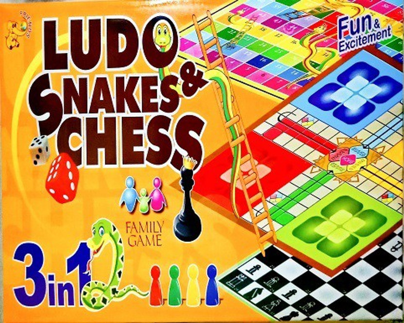 JMD JMD Creation Snakes Ladders & Chess Ludo Party & Fun Games, 3 in 1 Board Game for 5+ years Boys & Girls, Indoor Games for Family Reunion Party Party & Fun Board Game - Flipkart Deal