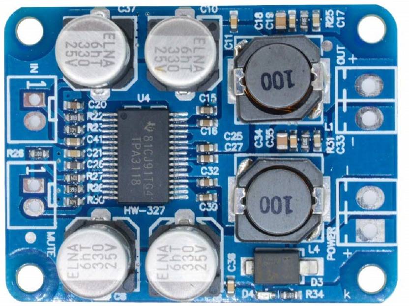 Salcon Electronics Digital Amplifier Audio Board Stereo Class D, 5V