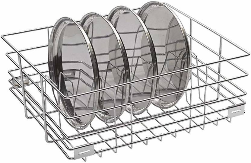 Livix High Grade Stainless Steel Kitchen Dish Rack Thali Basket