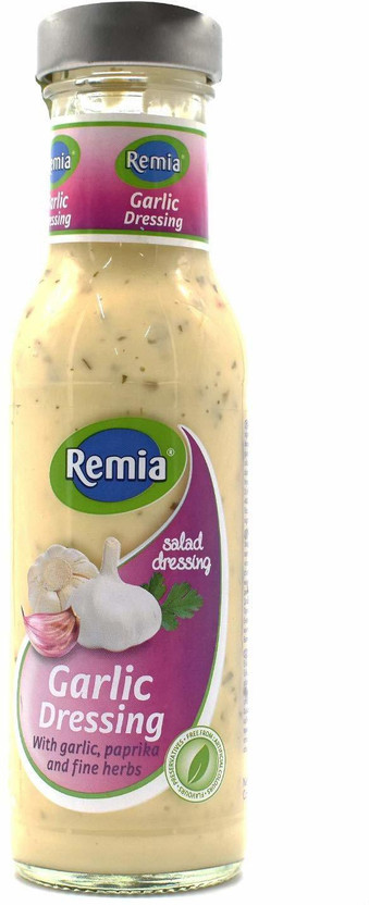 Remia Garlic Dressing is a Creamy And Flavourful Dressing Salads, Sandwiches And Dips Sauce(250 ml)