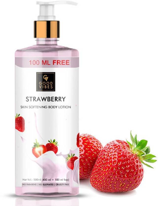 GOOD VIBES Strawberry Skin Softening Body Lotion Price in India, Buy
