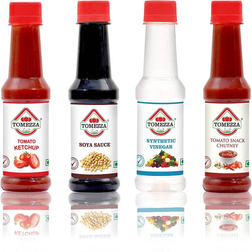 tomezza Tomato Ketchup, SOYA Sauce, Synthetic Vinegar and Tomato Snack