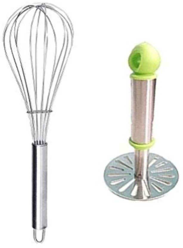 DUBE Stainless Steel Set Masher with Wishk Kitchen Tool Set(Whisk, Masher)