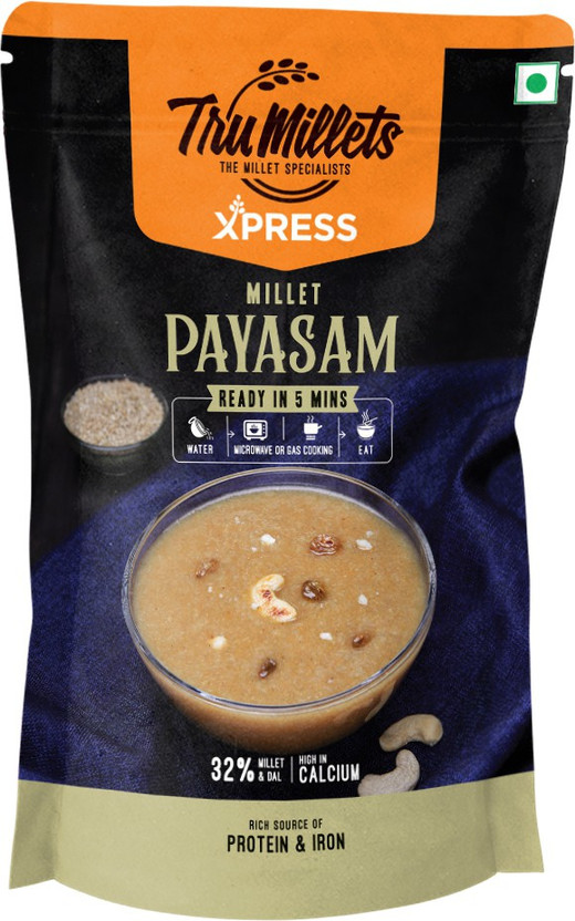 Trumillets Xpress Healthy Desserts Kheer Instant - Ready in 5 Mins Millet Payasam(180 g)