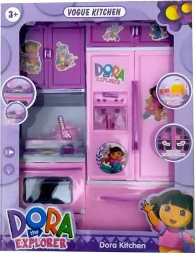 Toykit Dora The Explorer Light Sound battery operated modular Kitchen