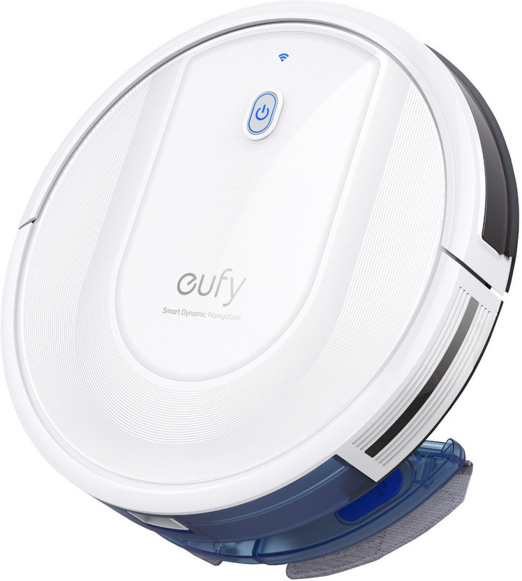 Eufy by Anker Robovac G10 Hybrid ME-T2150G21 Robotic Floor Cleaner with 2 in 1 Mopping and Vacuum (WiFi Connectivity, Google Assistant and Alexa)(White)