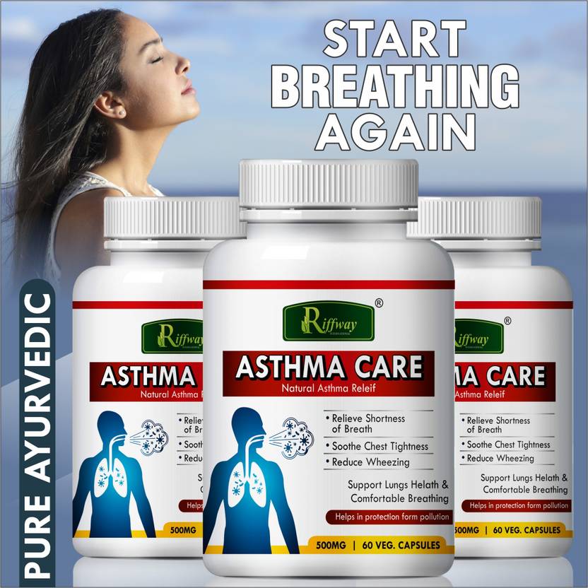 Riffway Asthama Care Vitamin Capsule Helps fight Asthametic Problem