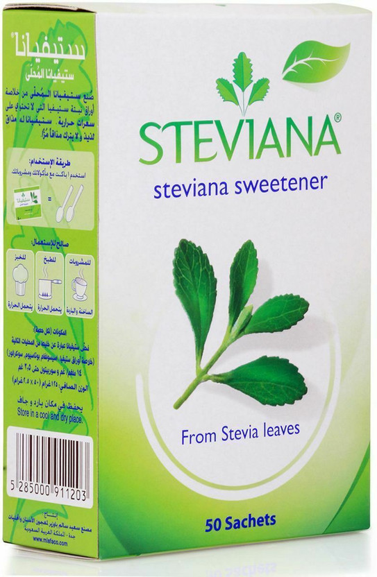 Steviana Sweetener From Stevia Leaves 50 sachets Sweetener(125 g)